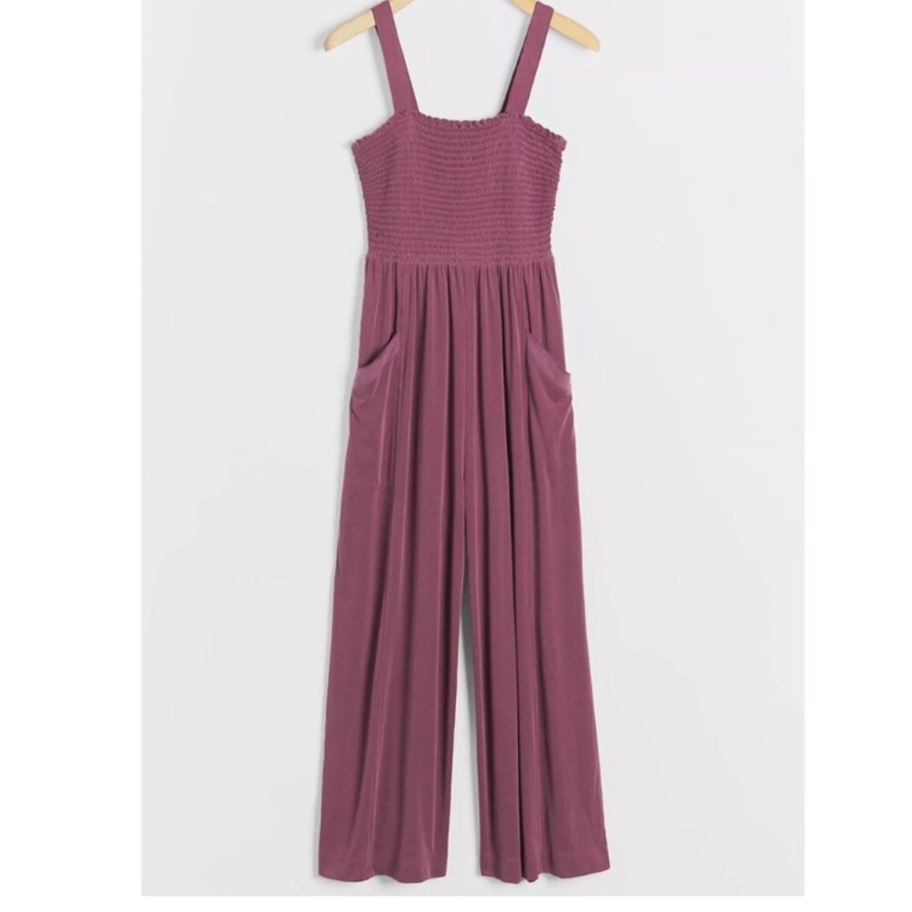 Anthropologie Saturday Sunday Purple Maeve Jumpsuit